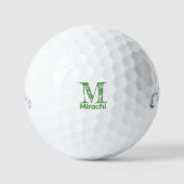 Blanco golfballen, gepersonaliseerd monogram golfballen (Voorkant)