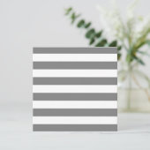 Blanco grijze en witte strepen kaart (Staand voorkant)