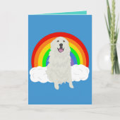 blanco grote Pyreneeën regenboogKaart Kaart (Voorkant)