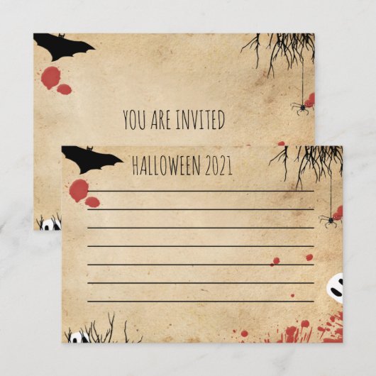 Blanco hand Halloween of digital write (Voorkant / Achterkant)