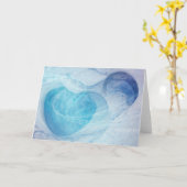 Blanco hartsdraden Wenskaart Kaart (Gele Bloem)