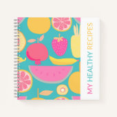 Blanco HEALTHY RECIPE BOOK Notitieboek (Voorkant)