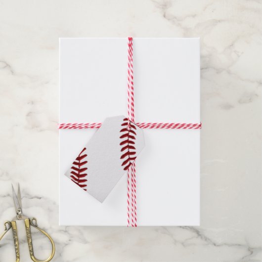 Blanco honkbal cadeau Labels, handschrijven, Jouw  Cadeaulabel (Met Touw)
