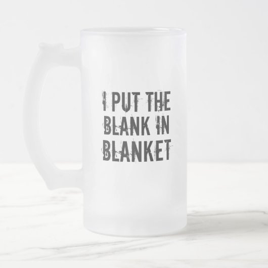 blanco in deken matglas bierpul (Links)