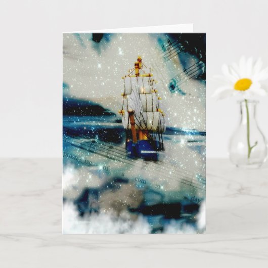 Blanco in kosmisch schip 767 kaart (Kleine Plant)