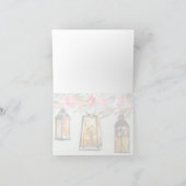 Blanco in roestvrij Roos Bedankkaart (Binnen)