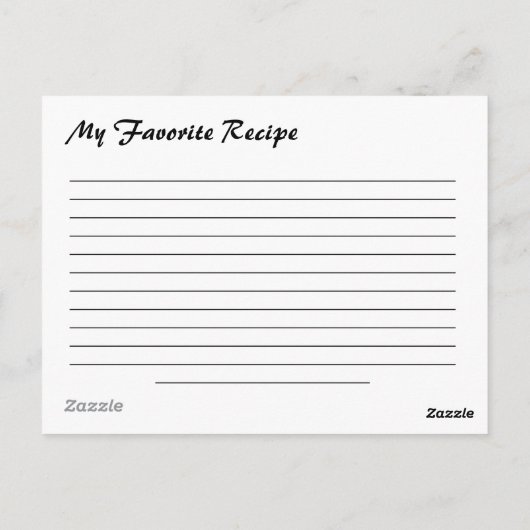 Blanco-inktkaarten Briefkaart (Achterkant)