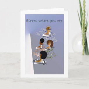 Blanco inspirerend wenskaart kaart