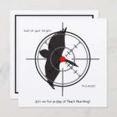 Blanco jachtuitnodigingen voor vrachtwagens (voeg  kaart (Voorkant / Achterkant)