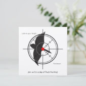 Blanco jachtuitnodigingen voor vrachtwagens (voeg  kaart (Staand voorkant)