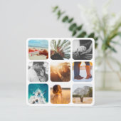 Blanco kaart 9 Afgerond Lijst fotosjabloon raster (Staand voorkant)