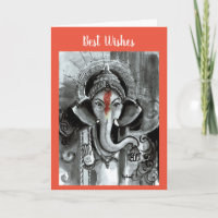 Blanco kaart - Aashirwad Ganesha
