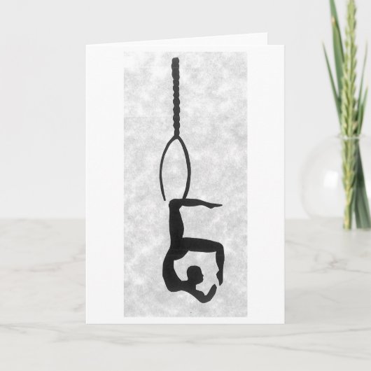 Blanco kaart: Artiest van Aerial Hoop Kaart (Voorkant)