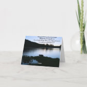 Blanco Kaart, bergmeer Mist, zonsopgang Bedankkaart (Achterkant)