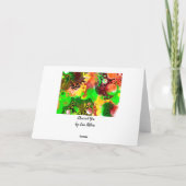 Blanco kaart | Digitale kunstschilderingen met vlo (Achterkant)