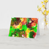 Blanco kaart | Digitale kunstschilderingen met vlo (Gele Bloem)