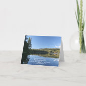 Blanco Kaart, hangmat aan het meer Bedankkaart (Achterkant)