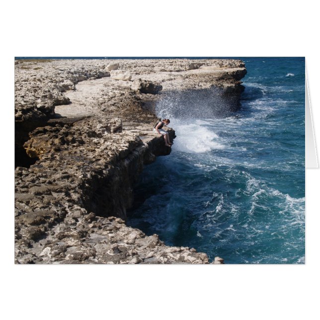 Blanco Kaart met afbeelding van de Devil's Bridge  (Voorkant Horizontaal)