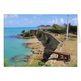 Blanco Kaart met afbeelding van Fort James in Anti