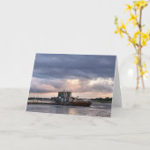 Blanco Kaart met de Mississippi River Boat (Gele Bloem)