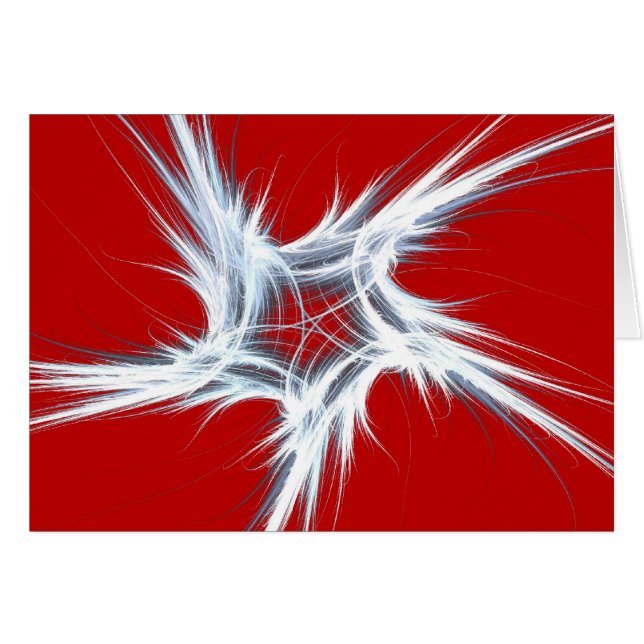Blanco kaart met Fractal Design Background (Voorkant Horizontaal)