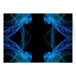 Blanco kaart met fractale achtergrond