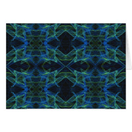 Blanco kaart met fractale achtergrond