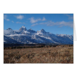 Blanco Kaart met Grand Teton-gebergte