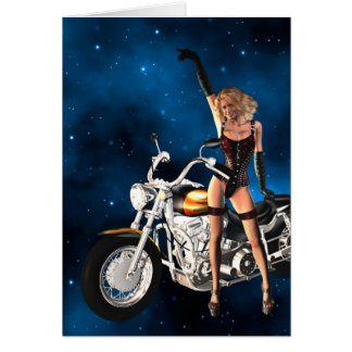 Blanco kaart met motor