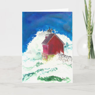 Blanco Kaart met razende zeeen