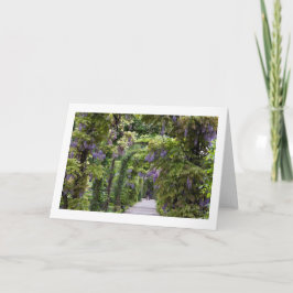 Blanco kaart met Wisteria-vouwen