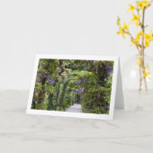 Blanco kaart met Wisteria-vouwen (Gele Bloem)