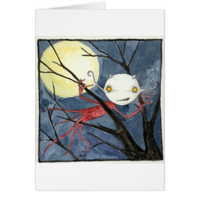 Blanco kaart "Night Creep" (Voorkant)