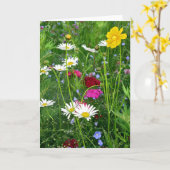Blanco Kaart noot: Veerbloemen (Gele Bloem)