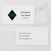 Blanco kaart om aan te passen visitekaartje (Voorkant / Achterkant)