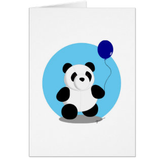 Blanco kaart - Panda Blue