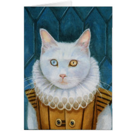 Blanco kaart "renaissance Cat"