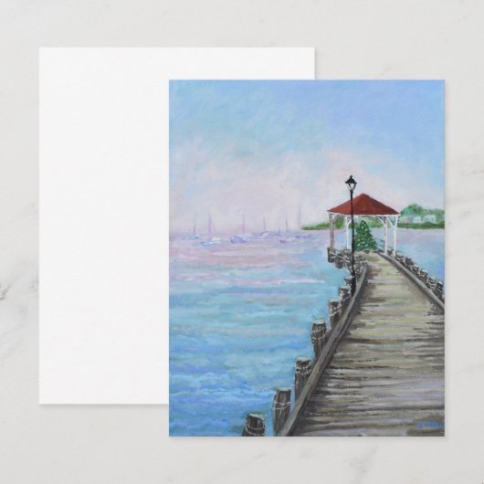 Blanco kaart schilderend Northport Village DocK (Voorkant / Achterkant)