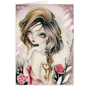 Blanco kaart - * Sleutel voor mijn hart *