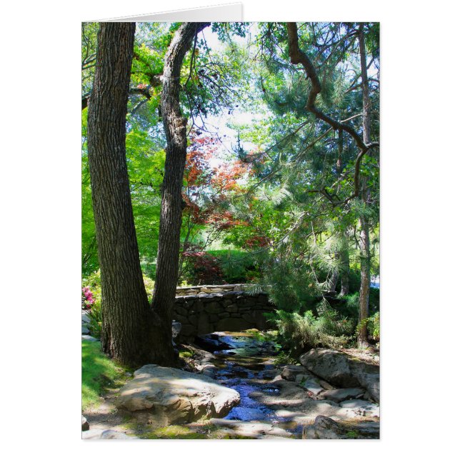 Blanco kaart, stream & Bridge (Voorkant)