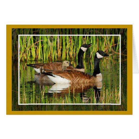Blanco Kaart uit de Canadese gans-reeks (Voorkant Horizontaal)