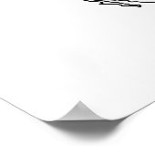 Blanco kaart van Noord-Amerika Poster (Hoek)