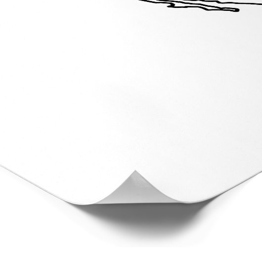 Blanco kaart van Noord-Amerika Poster (Hoek)