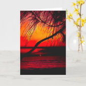 Blanco Kaart van notitieboekje zonneklaar op brand (Gele Bloem)