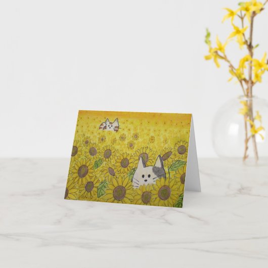 Blanco Kaart verbergen en zoeken (Gele Bloem)