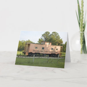 Blanco kaart voor bedekte cabine