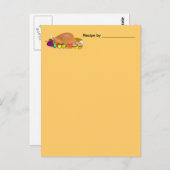 Blanco kaart voor dinerontvangst in Turkije (Voorkant / Achterkant)