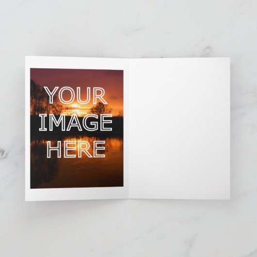 Blanco Kaart voor kerstfoto invoegen (Binnen)