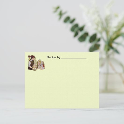 blanco kaart voor moeder en kind (Staand voorkant)