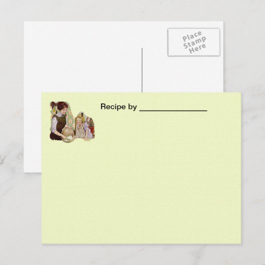 blanco kaart voor moeder en kind (Voorkant / Achterkant)